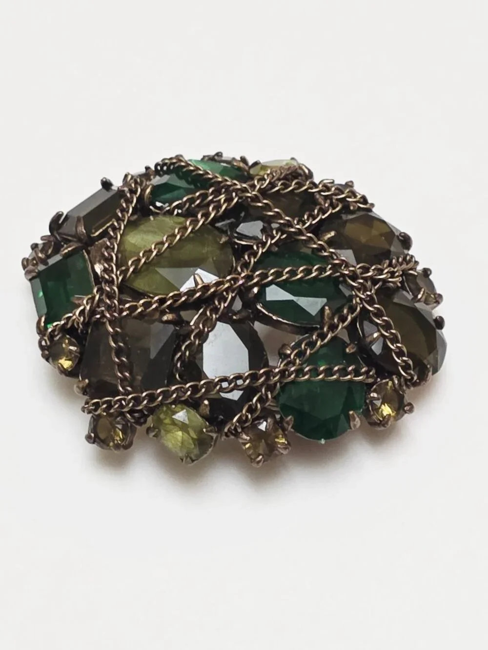 Stella & Dot After The Rain Chain Wrapped Brooch/Pendant